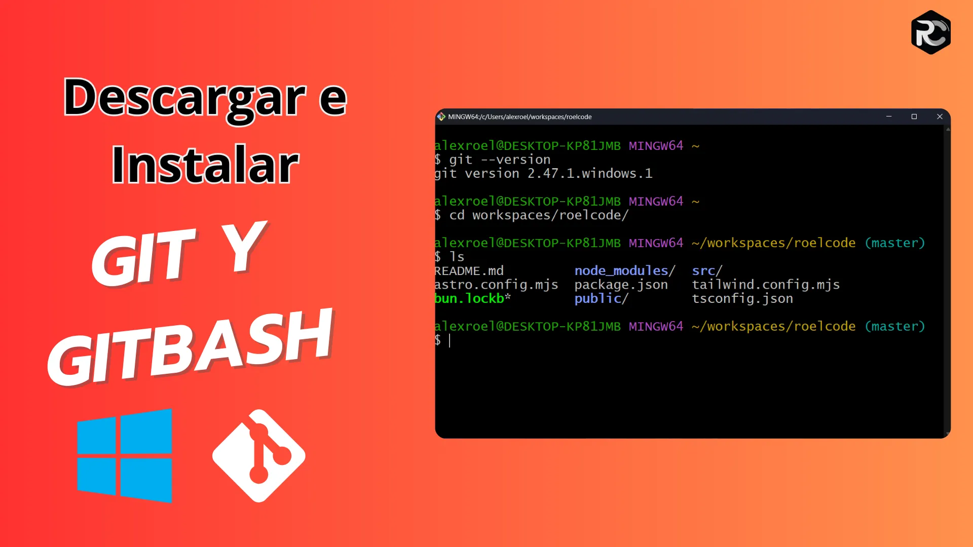 Como descargar e instalar GIT y GIT BASH 👉 Windows 11