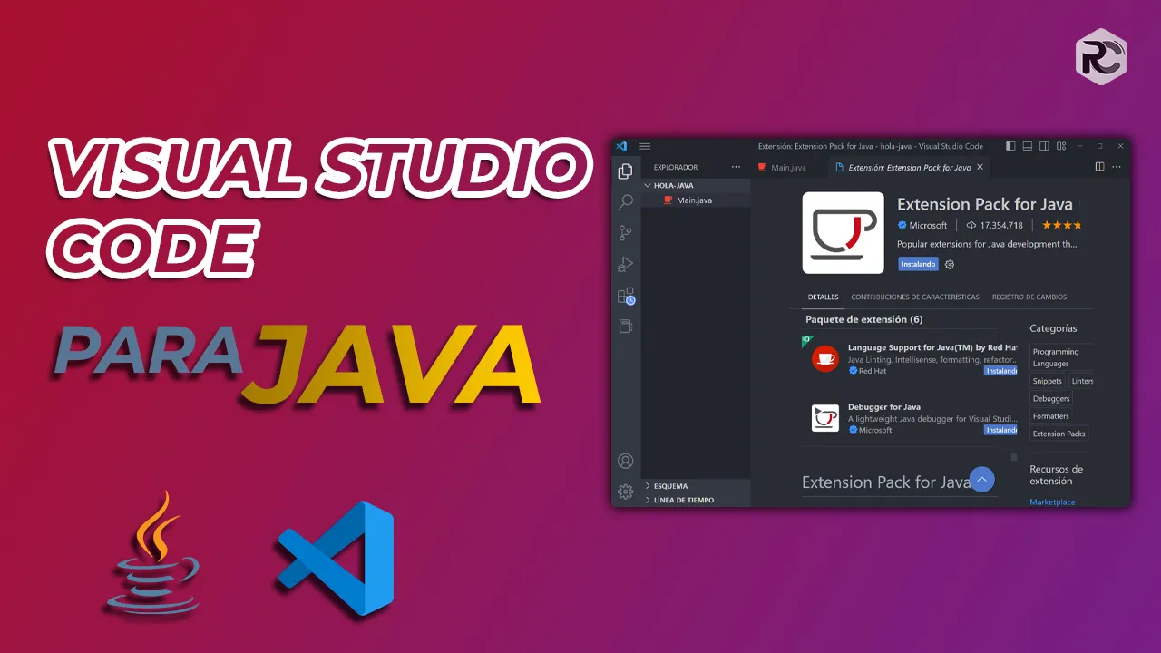 ☕ Cómo CONFIGURAR Visual Studio Code para JAVA 👉 INSTALAR Extensiones JAVA